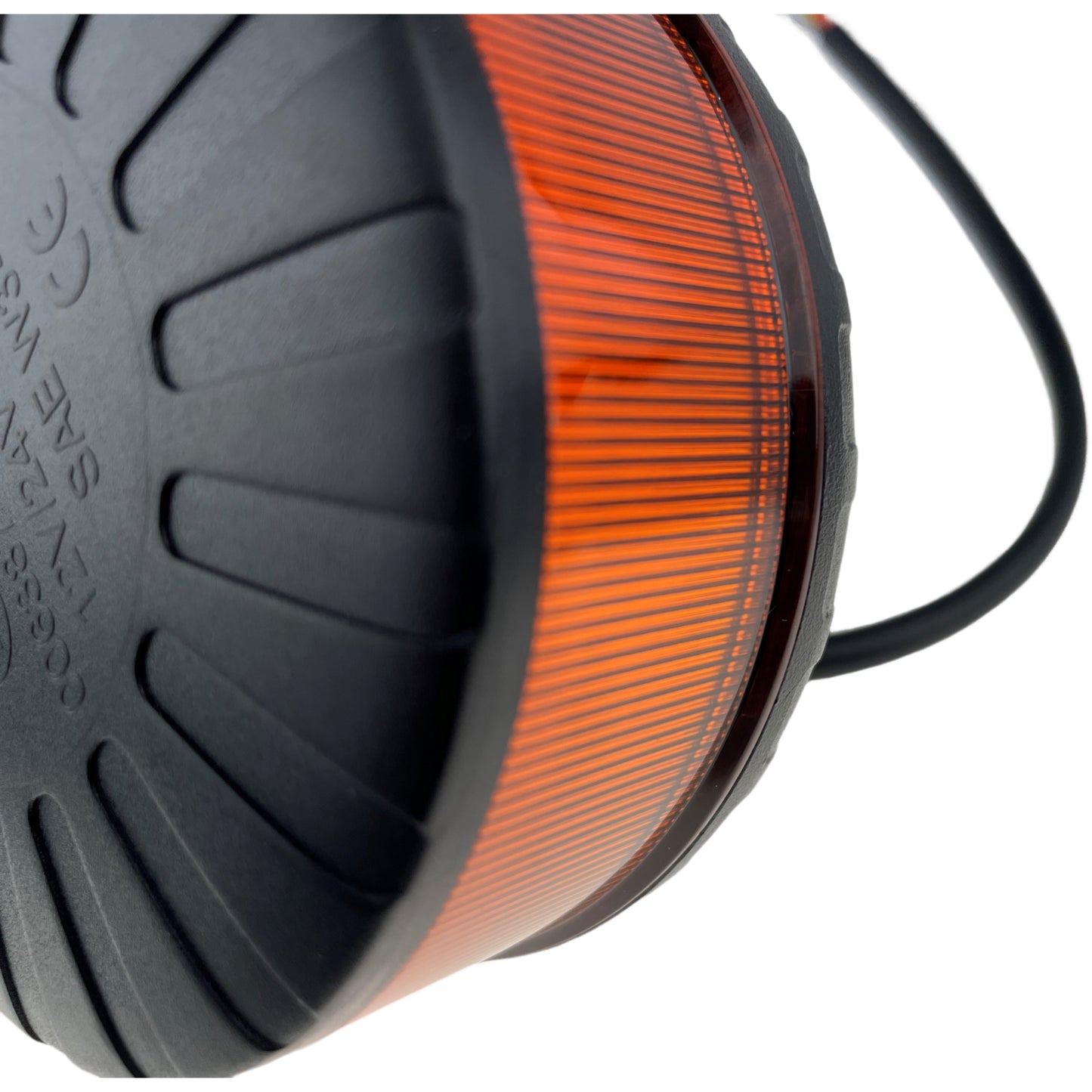 LED Amber Micro Beacon Bolt On 12/24v R65